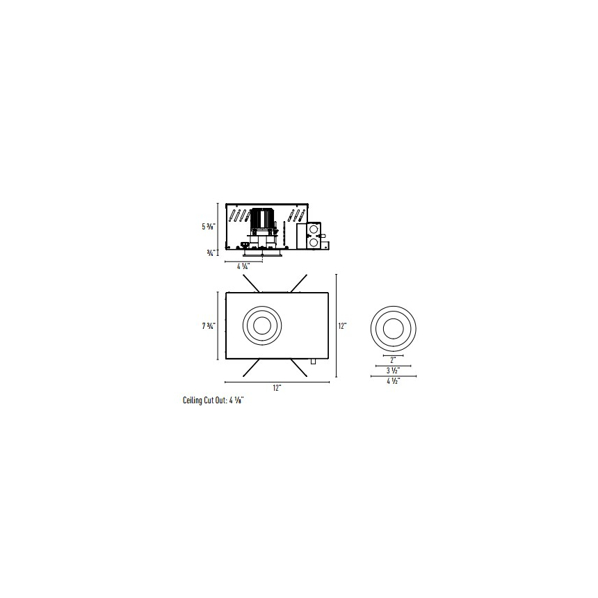Intense Lighting MXT-RTRD302 LED Round Lensed Downlight Recessed Light + Trim + Housing