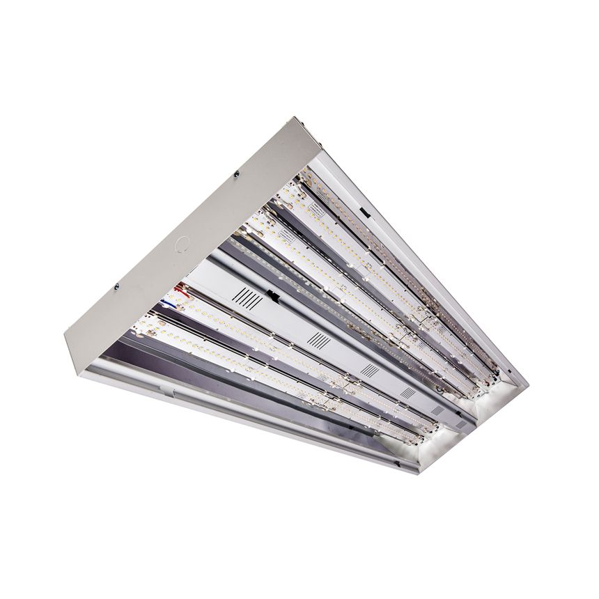 Alphalite LHB4-150 High Performance 4 Foot Linear LED High Bay Lighting Fixture with Frosted Lens