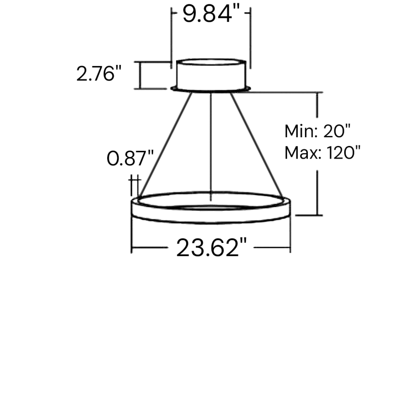 Alcon 12282-1, chandelier 1 tiered ring pendant light shown in silver finish.