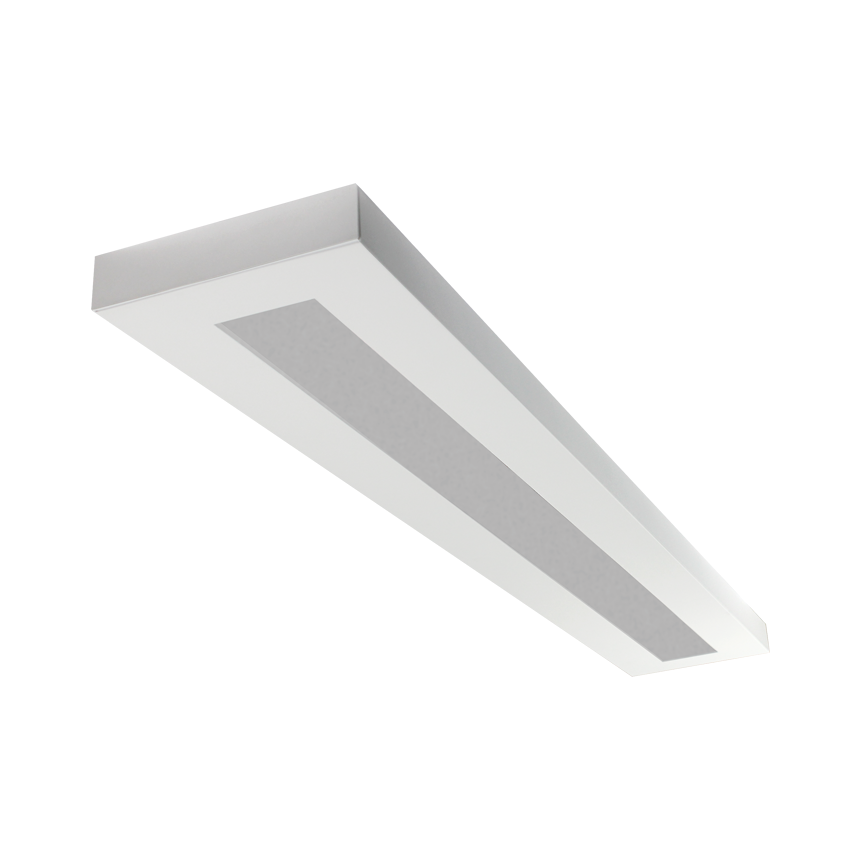 LSI Industries HRZ-4-LED LiniArc Horizon Housing Frosted Acrylic Lens LED Suspended Light Fixture - Direct/Indirect - 4 FT