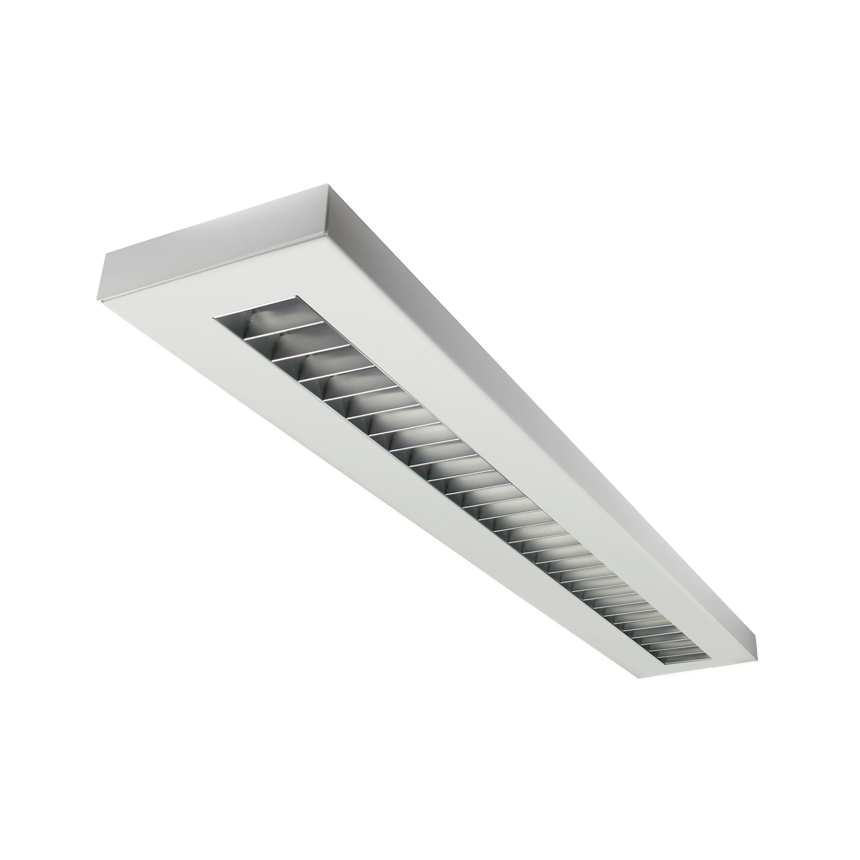 LSI Industries HRZ-8-LED-RPL LiniArc Horizon Housing Parabolic Louver LED Suspended Light Fixture - Direct/Indirect - 8 FT
