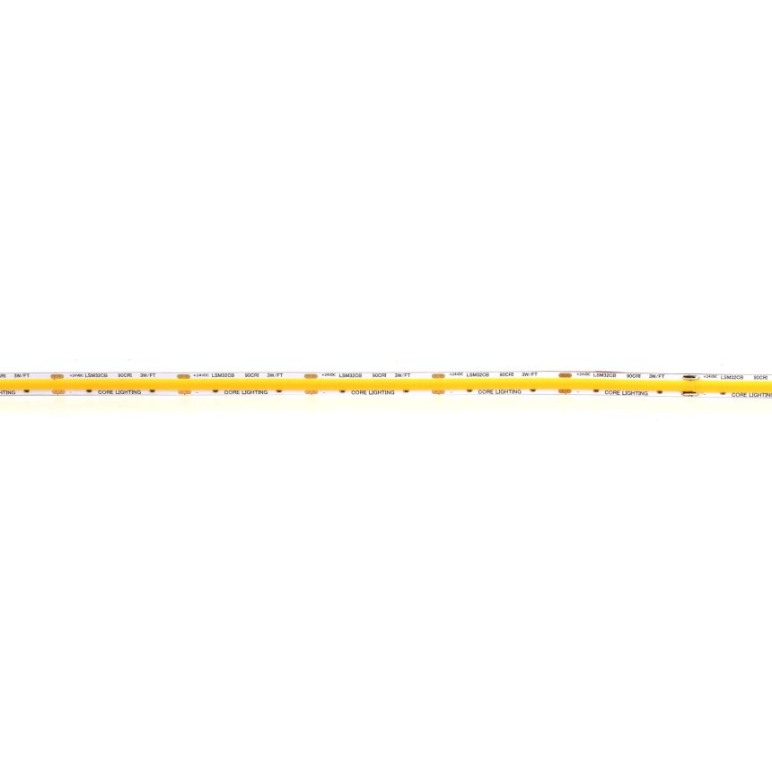Core Lighting LSM-32CB Indoor COB Linear LED Strip Tape Light 3.2W/FT