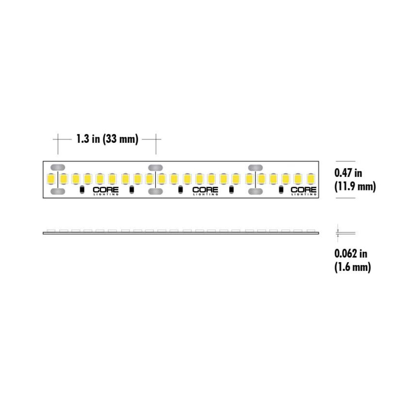 Core Lighting LSM-75HF High Output Indoor Flexible LED Strip 7.0W/FT