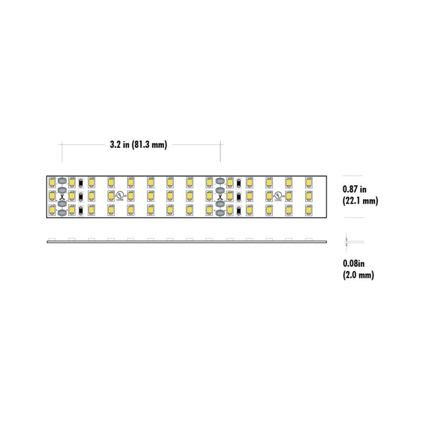 Core Lighting LSM-90HF High Output Indoor Flexible LED Strip 7.9W/FT