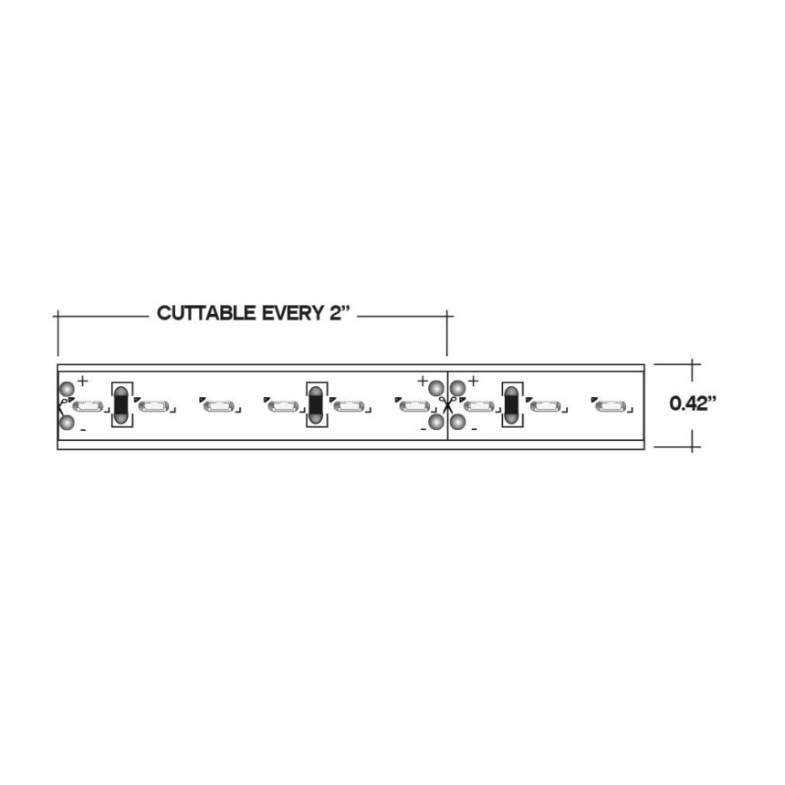 Core Lighting LSMW-30SE Outdoor Auto Warm Dim LED Strip 3.0W/FT