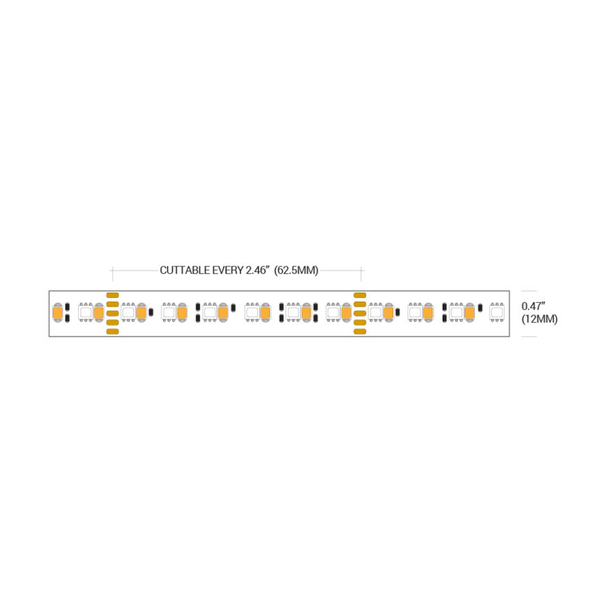 Core Lighting LSP-52RGB+W Color Changing + White LED Strip 4.4W/Ft