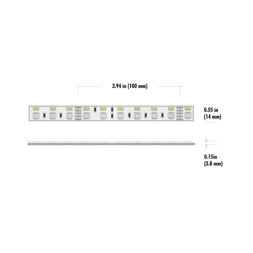 Core Lighting LSPW60-RGB+W Outdoor Color-Changing + White LED Strip 6.0W/FT