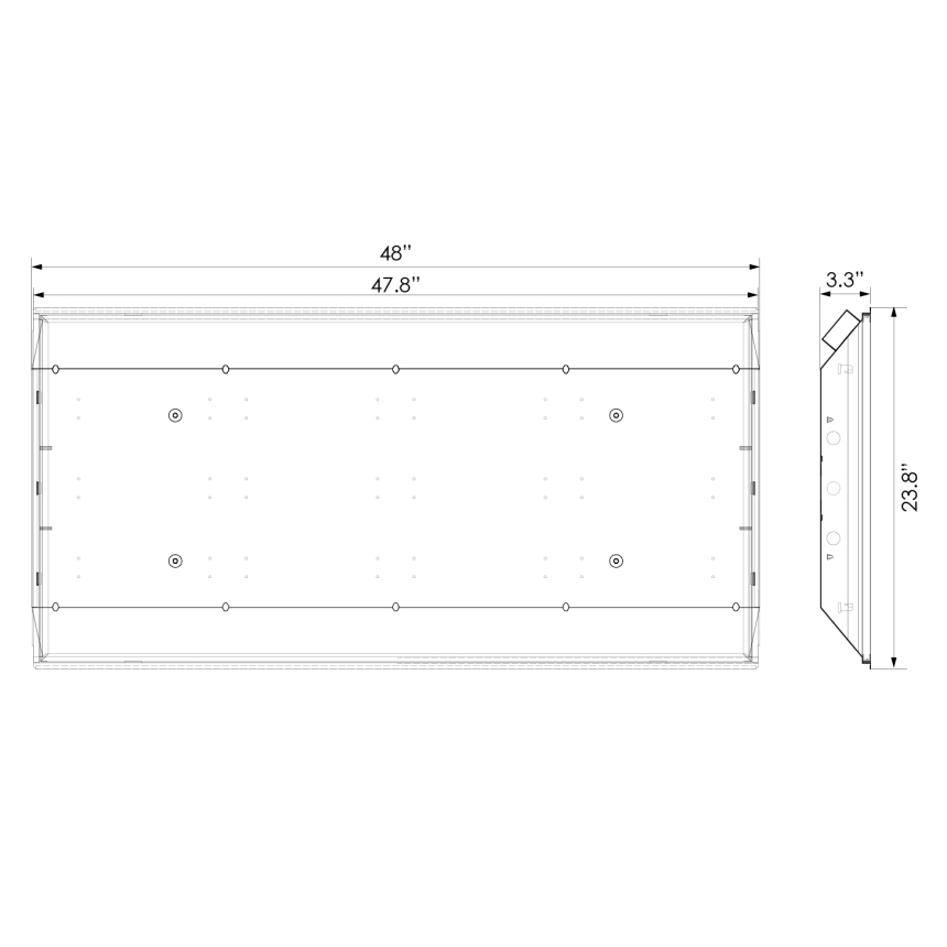 Alphalite LTS-24 Architectural 2x4 Foot LED Prismatic Troffer
