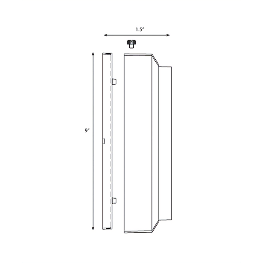Alcon Lighting 9407-S Marshall Architectural LED Low Voltage Step Light Surface Mount Fixture