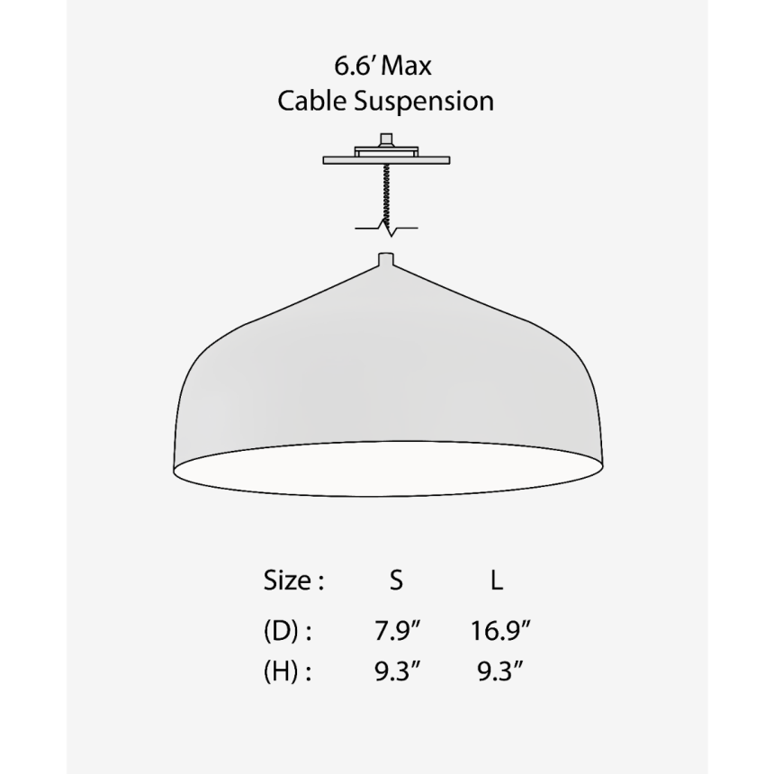 Kuzco Helena LED Round Minimalist Hospitality Pendant