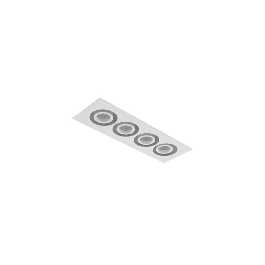 Intense Lighting MXFM4 Quad LED Recessed Lighting Multiple - 4 Light + Housing + Trim