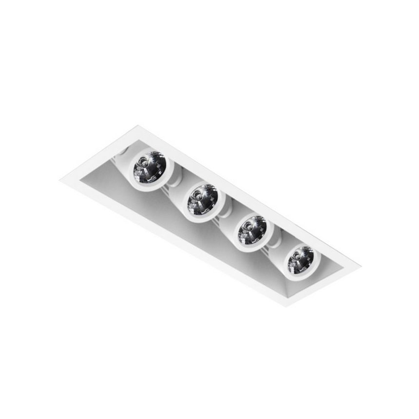 Intense Lighting MXRTR4 Quad LED Recessed Lighting Multiple - 4 Light + Housing + Trim