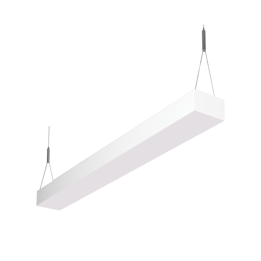LSI Industries RAIL-4-LED LiniArc Indirect Rail Solid Body LED Suspended Light Fixture - 4 FT