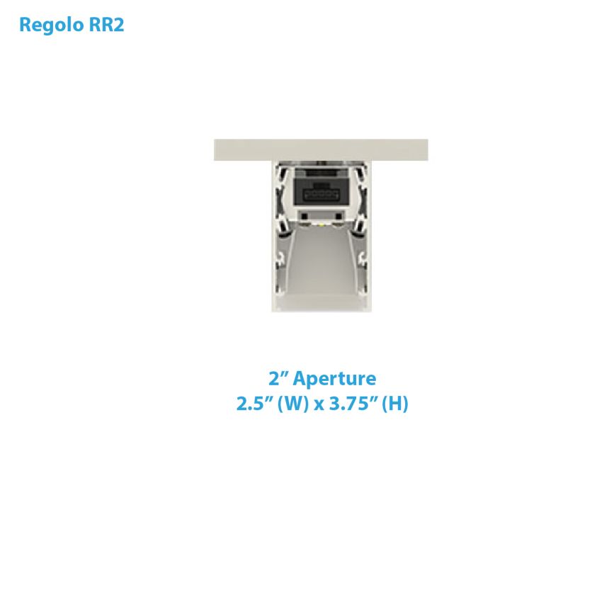 Nulite Lighting Regolo RR2 Surface Series LED 2 Inch Linear Ceiling Mount Light Fixture