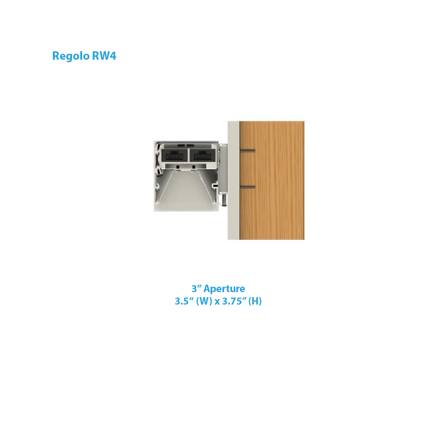 Nulite Lighting Regolo RW4-4U Uplight Wall Series LED 4 Inch Linear Wall Mount Light Fixture - Direct / Indirect