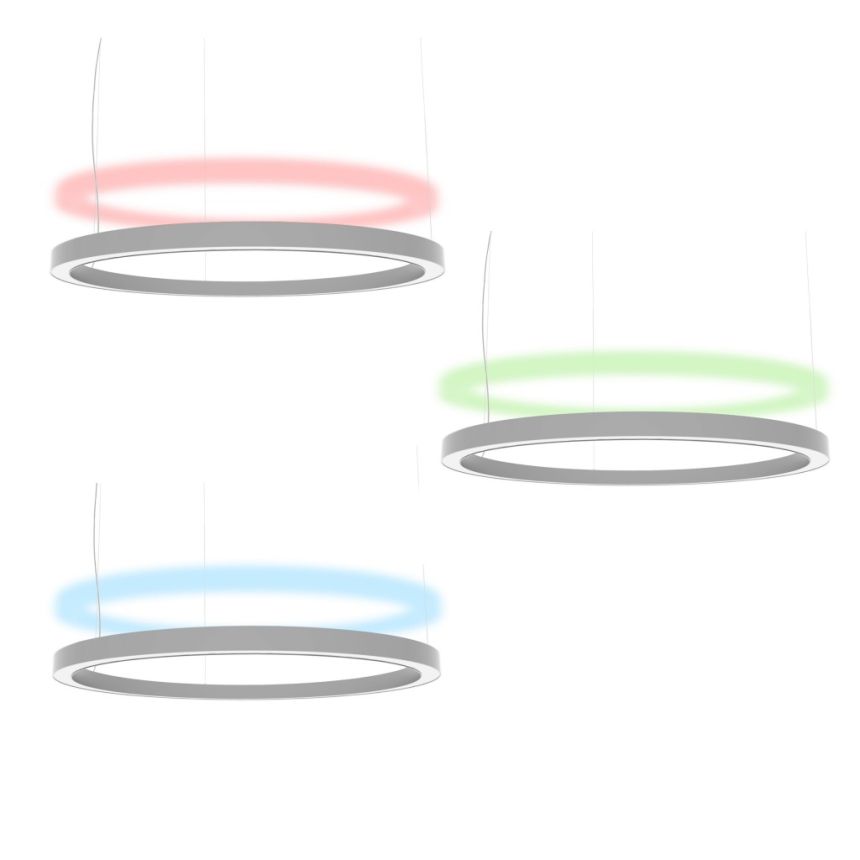 Betacalco Ring White Direct Static Color Indirect LED Pendant Light Fixture