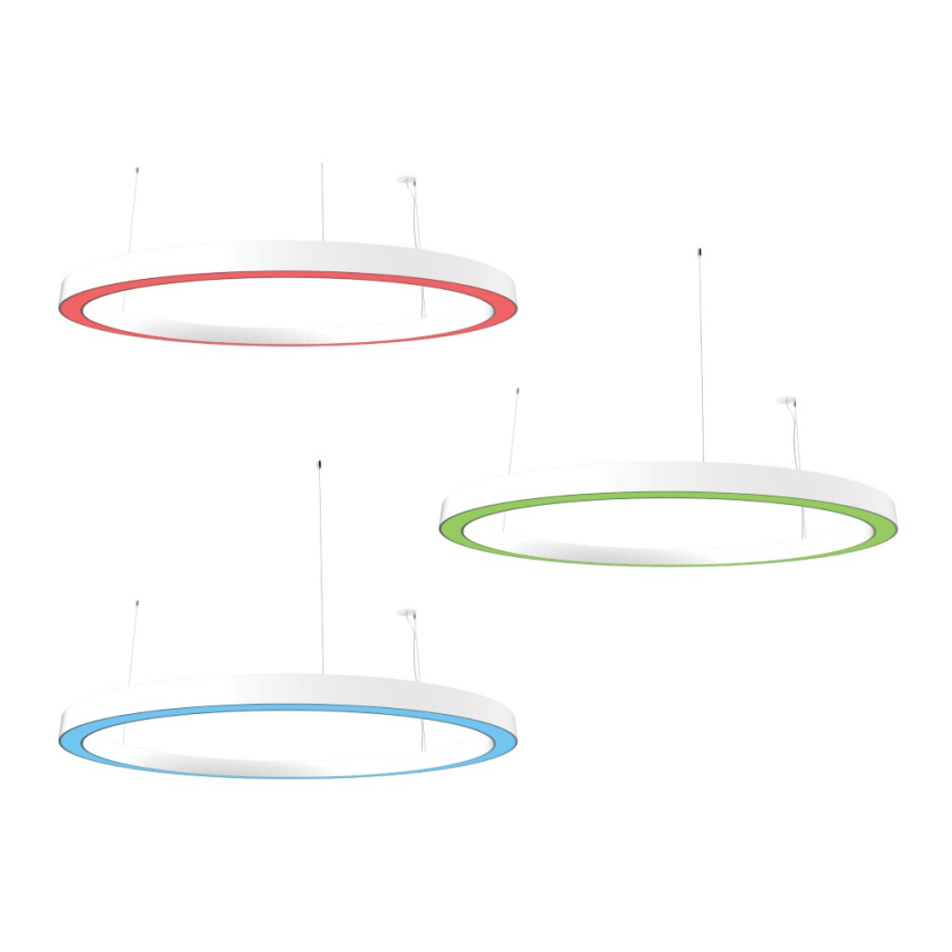 Betacalco Ring Static Color LED Direct Pendant Light Fixture