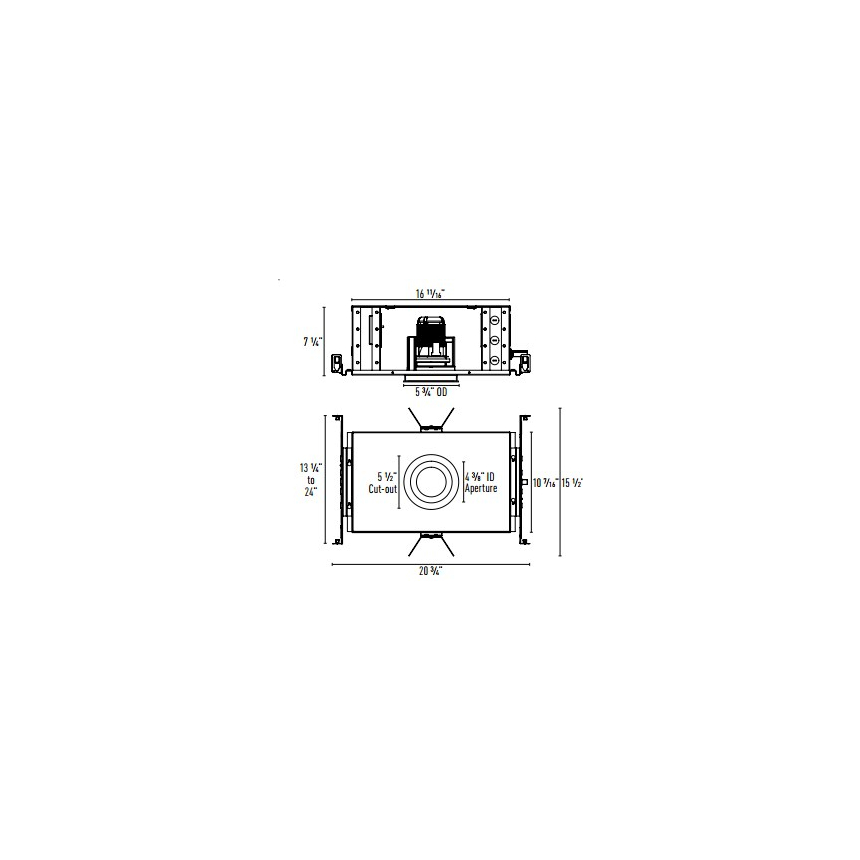 Intense Lighting IL-DRTR RTRD300 LED Downlight Round Trimmed Light + Trim + Housing