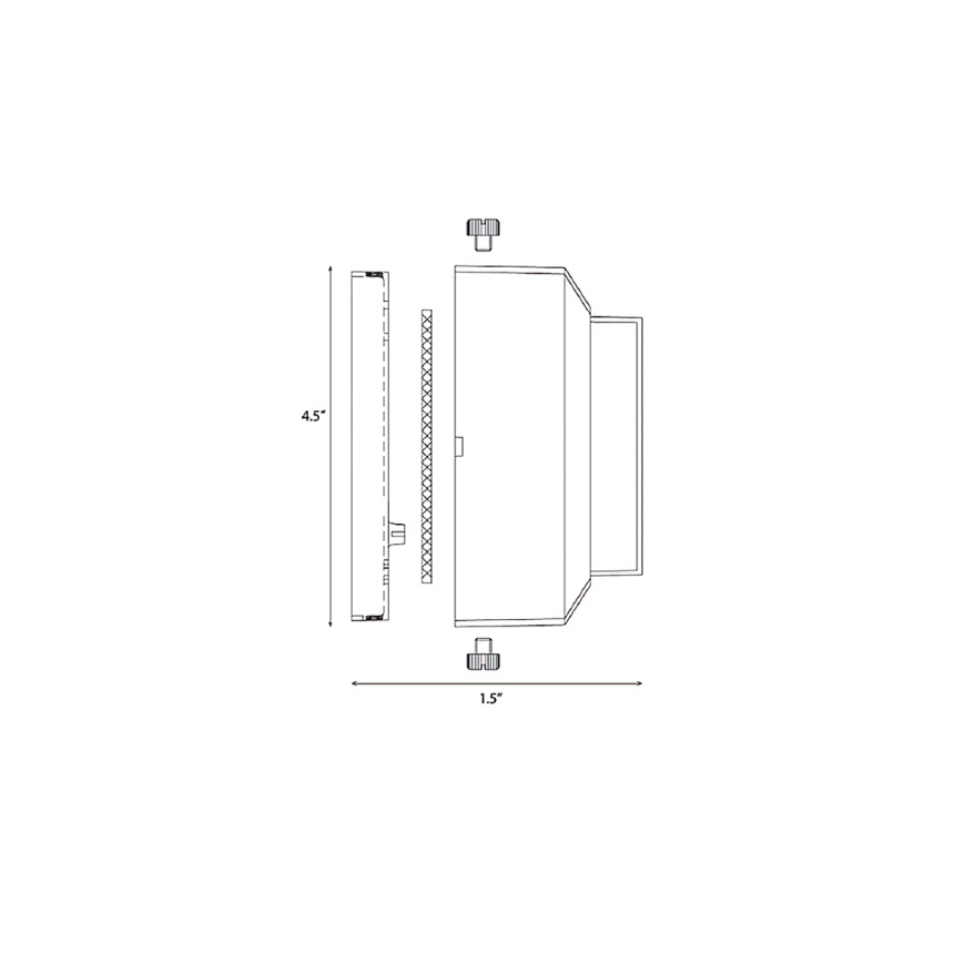 Alcon Lighting 9406-S Rubin Architectural LED Low Voltage Step Light Surface Mount Fixture