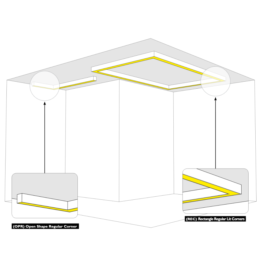 Axis Lighting Beam 2 Wall Direct/Indirect Patterns