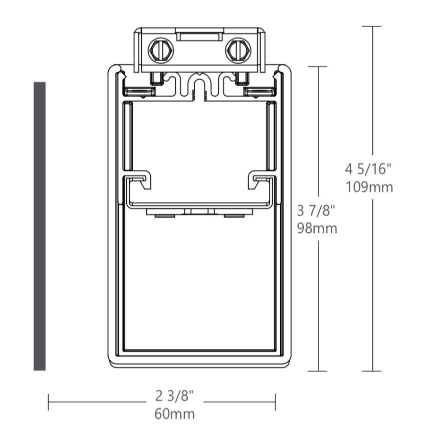 Axis Lighting Mini Box Wall Vertical
