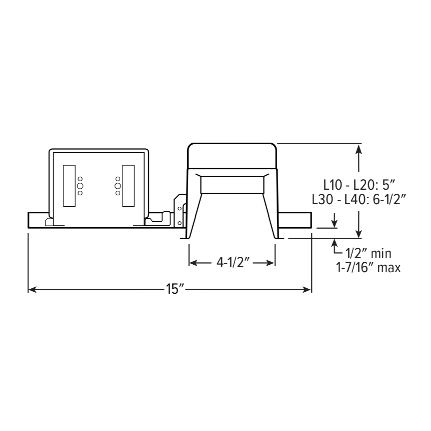 H.E. Williams 4DS 4.5" LED Square Downlight
