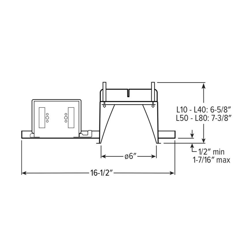 H.E. Williams 6DR 6" LED Round Downlight