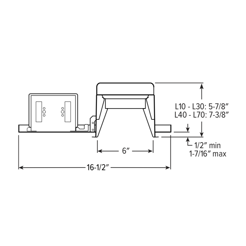 H.E. Williams 6DS 6" LED Square Downlight