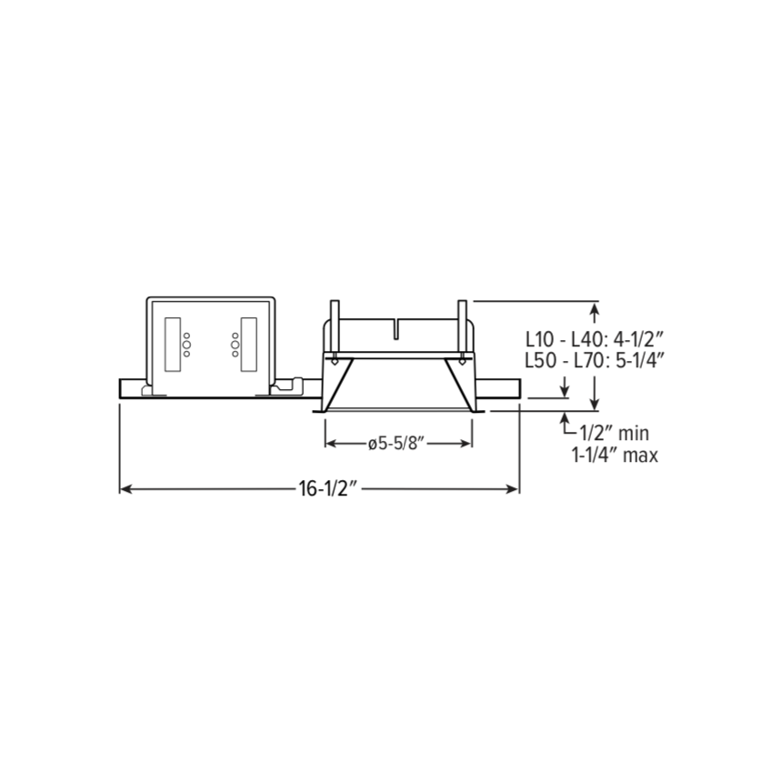 H.E. Williams 6PR 6” Shallow Plenum Downlight – Round