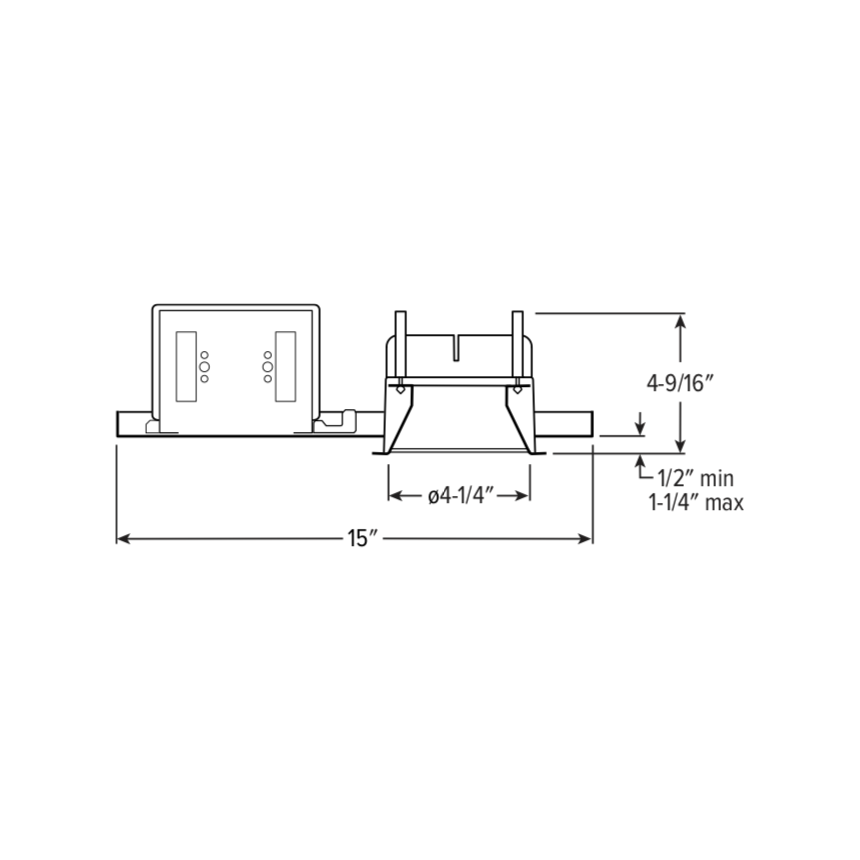 H.E. Williams 4PR 4.5” Shallow Plenum Downlight – Round