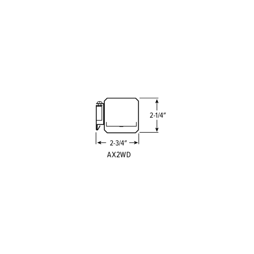 H.E. Williams AX2W 2" Wall Mount Architectural Light