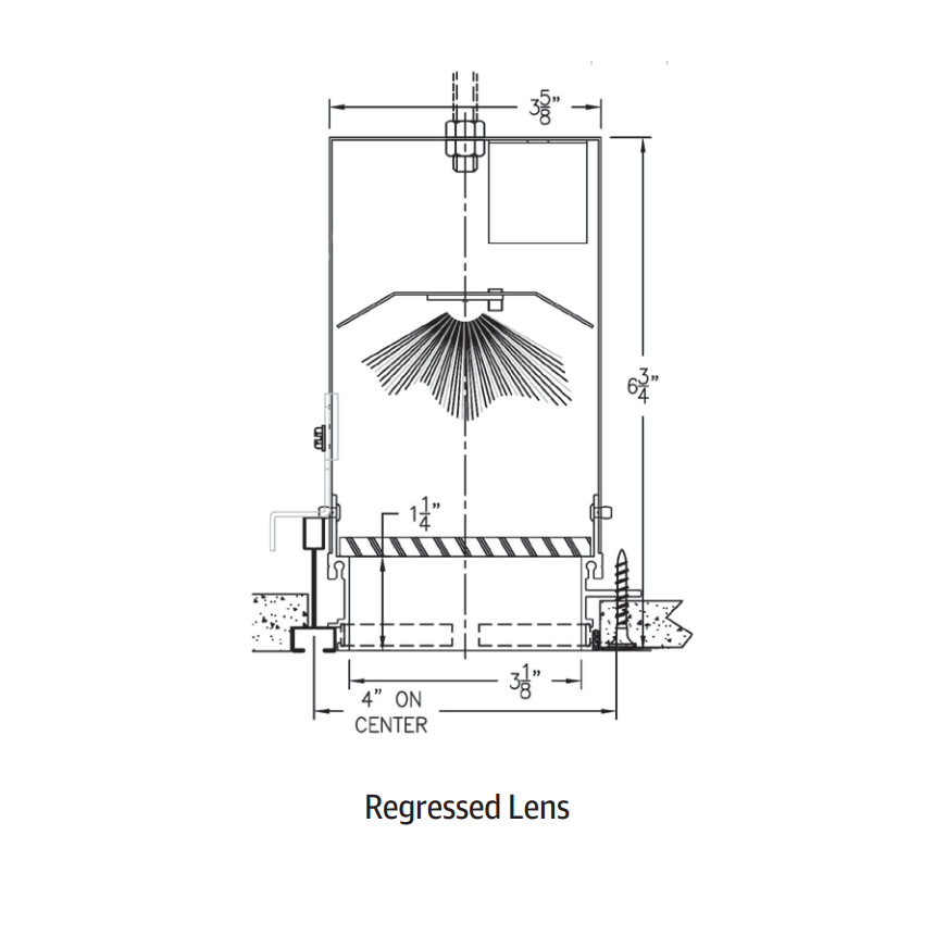 MARK Architectural Lighting S4L Slot 4 Recessed Ceiling Strip Light LED