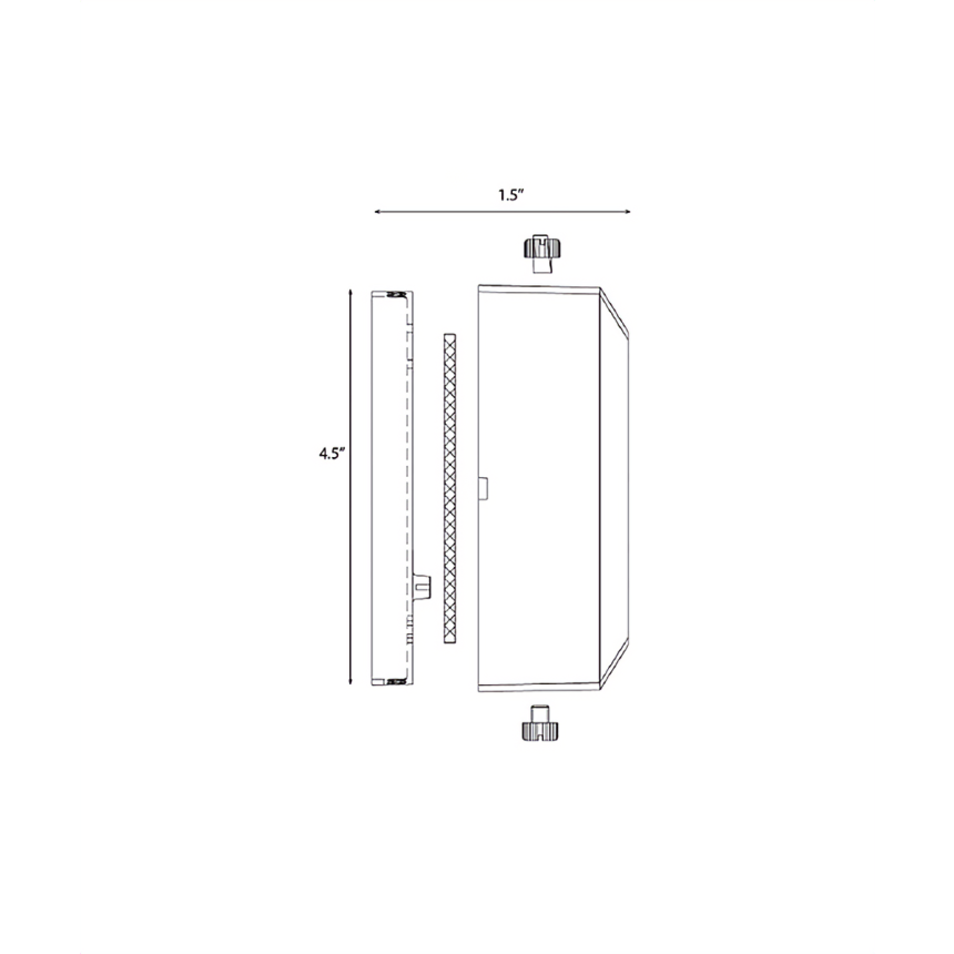 Alcon Lighting 9200-S Soda Architectural LED Low Voltage Step Light Surface Mount Fixture