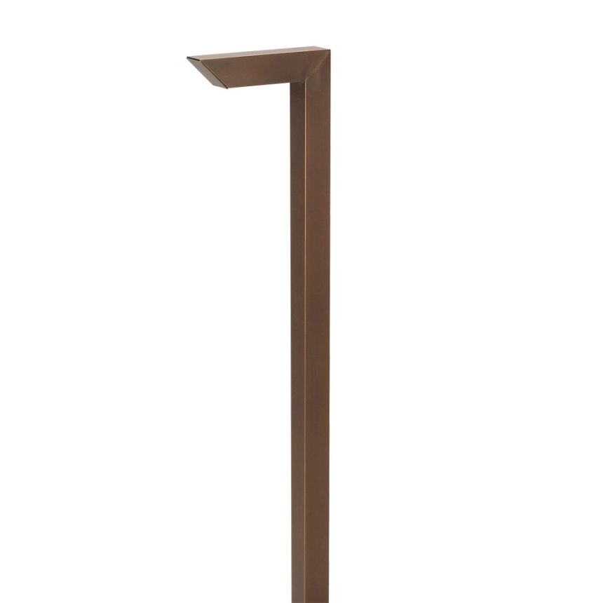 SPJ Lighitng Forever Bright SPJ-SQ100-1 Outdoor 2 Watt LED Brass Outdoor Path Light - Matte Bronze Finish