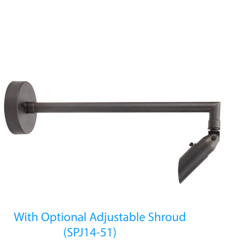 SPJ Lighting Low Voltage Bi-Pin Solid Brass Outdoor Sign Light  SPJ-WM800