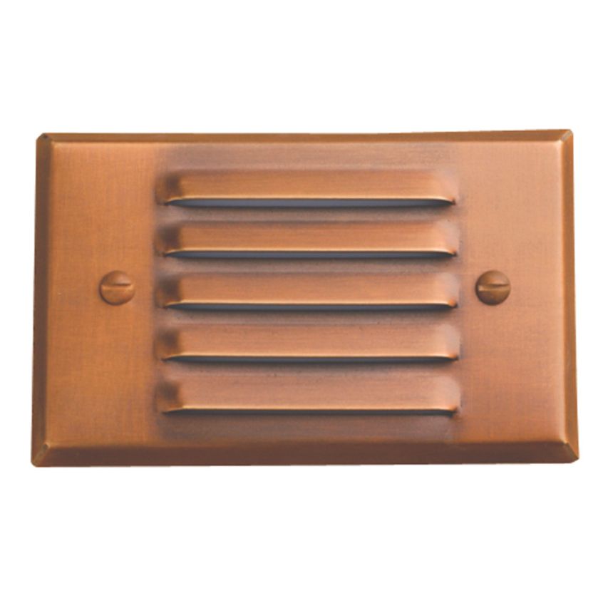 SPJ Lighting Forever Bright SPJ17-06 Outdoor 2 Watt LED Step Light Surface Mount - Louvre | Matte Bronze Finish