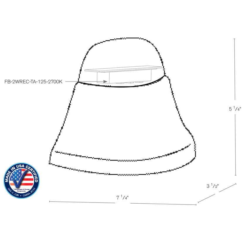 SPJ Lighting Forever Bright SPJ2100-8 LED Brass Turtle Friendly 2 Watt Outdoor Recessed Step Light