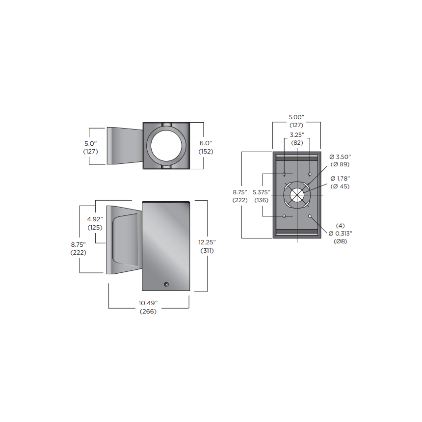 Luminis Syrios SQ600 Series 6" Square LED