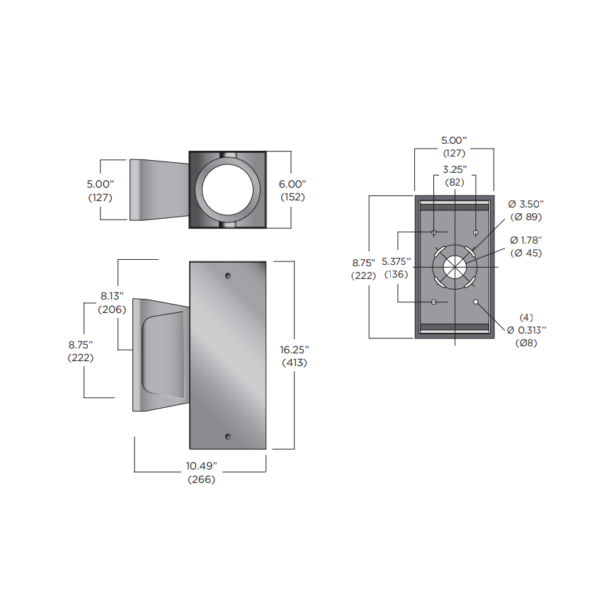 Luminis Syrios SQ602 Series 6" Square LED