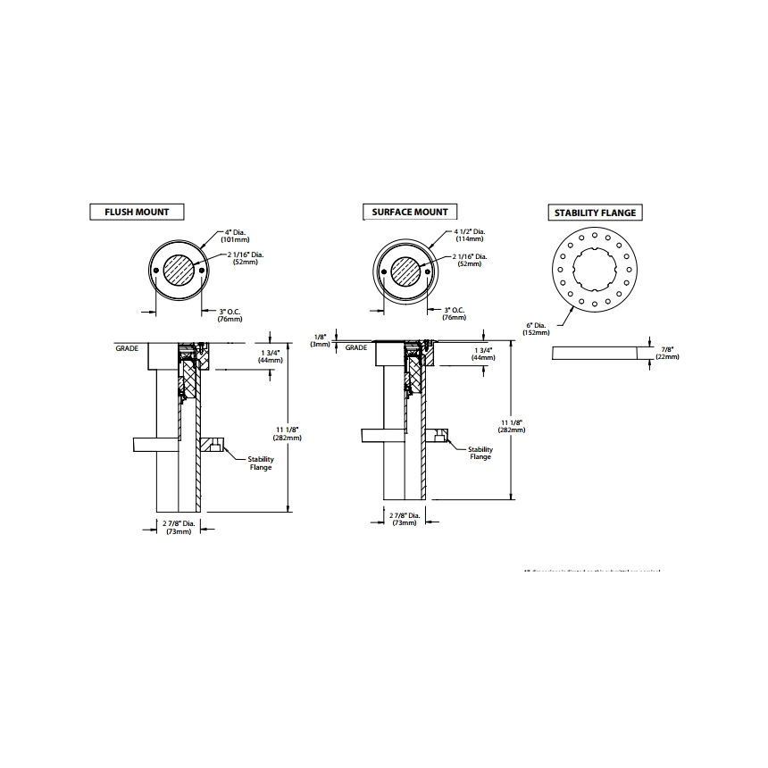 BK Lighting ULS Artistar™ Recessed Uplight™ Surface Mount