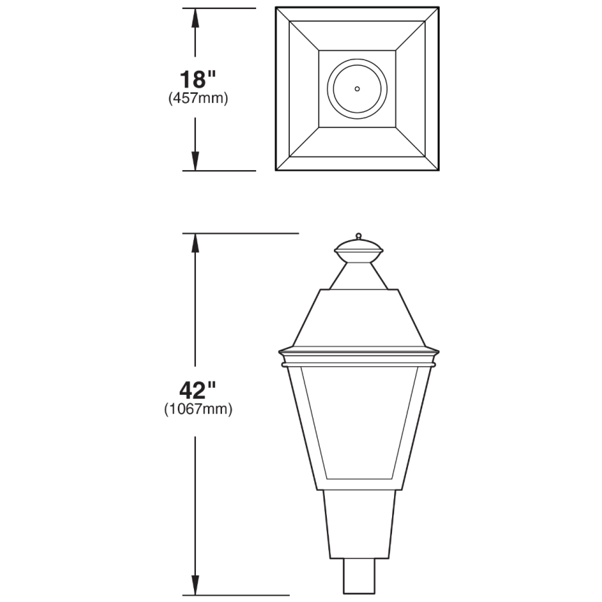 US Architectural Lighting CMP-Series LED Solid State Area Lighting 