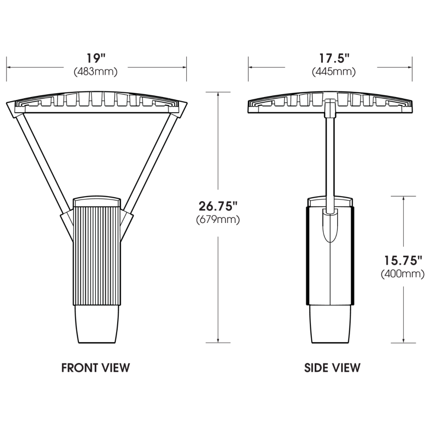 US Architectural Lighting RAZAR-PT2 Series LED Solid State Area Lighting 