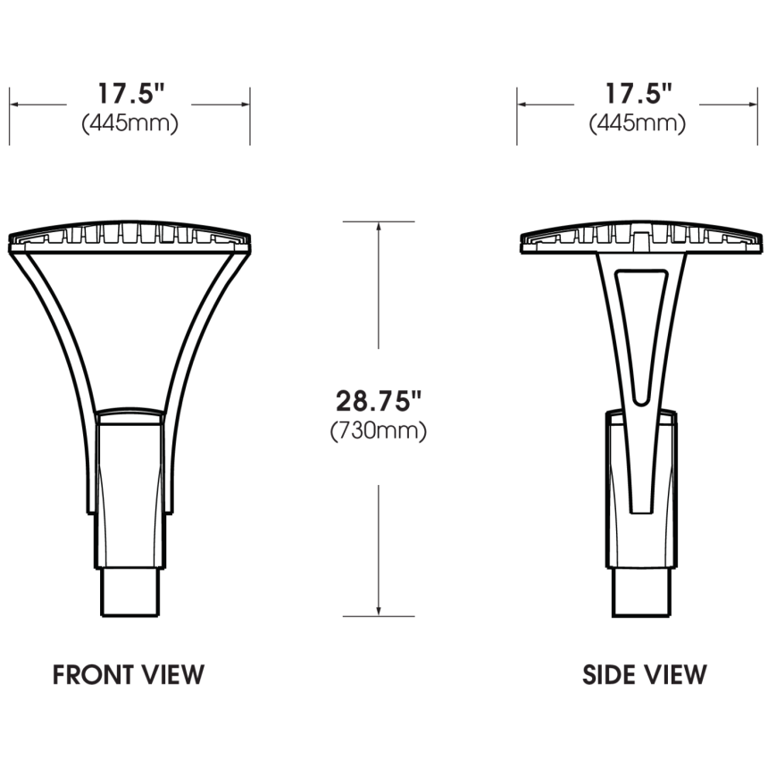 US Architectural Lighting RAZAR-PTY Series LED Solid State Area Lighting 