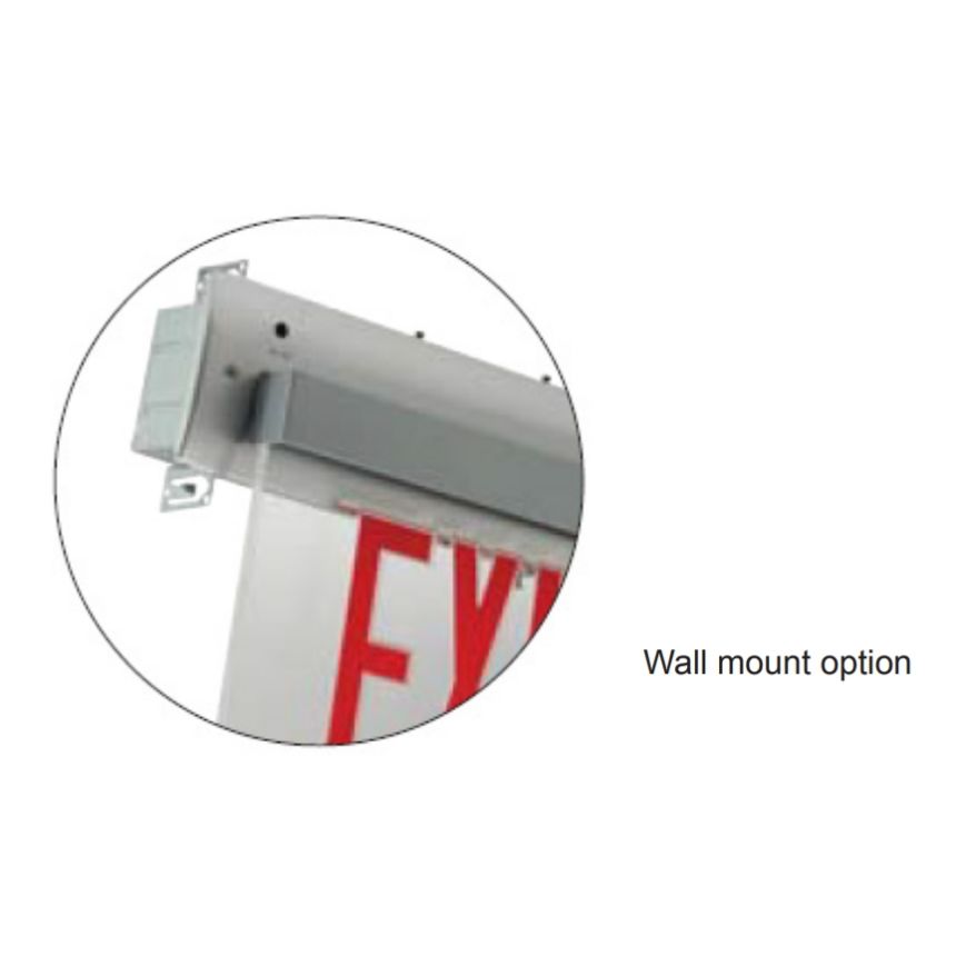 Alcon 16116-WM Single Sided Edge Lit Wall Mount LED Exit Sign