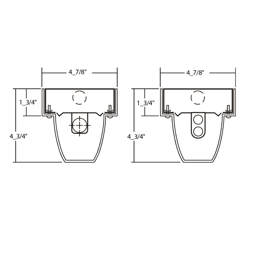 LA Lighting WSE400-1-4R-1E8I-UNV Series 4 Foot 2900 lum T8 Fluorescent Wraparound Security Luminaire