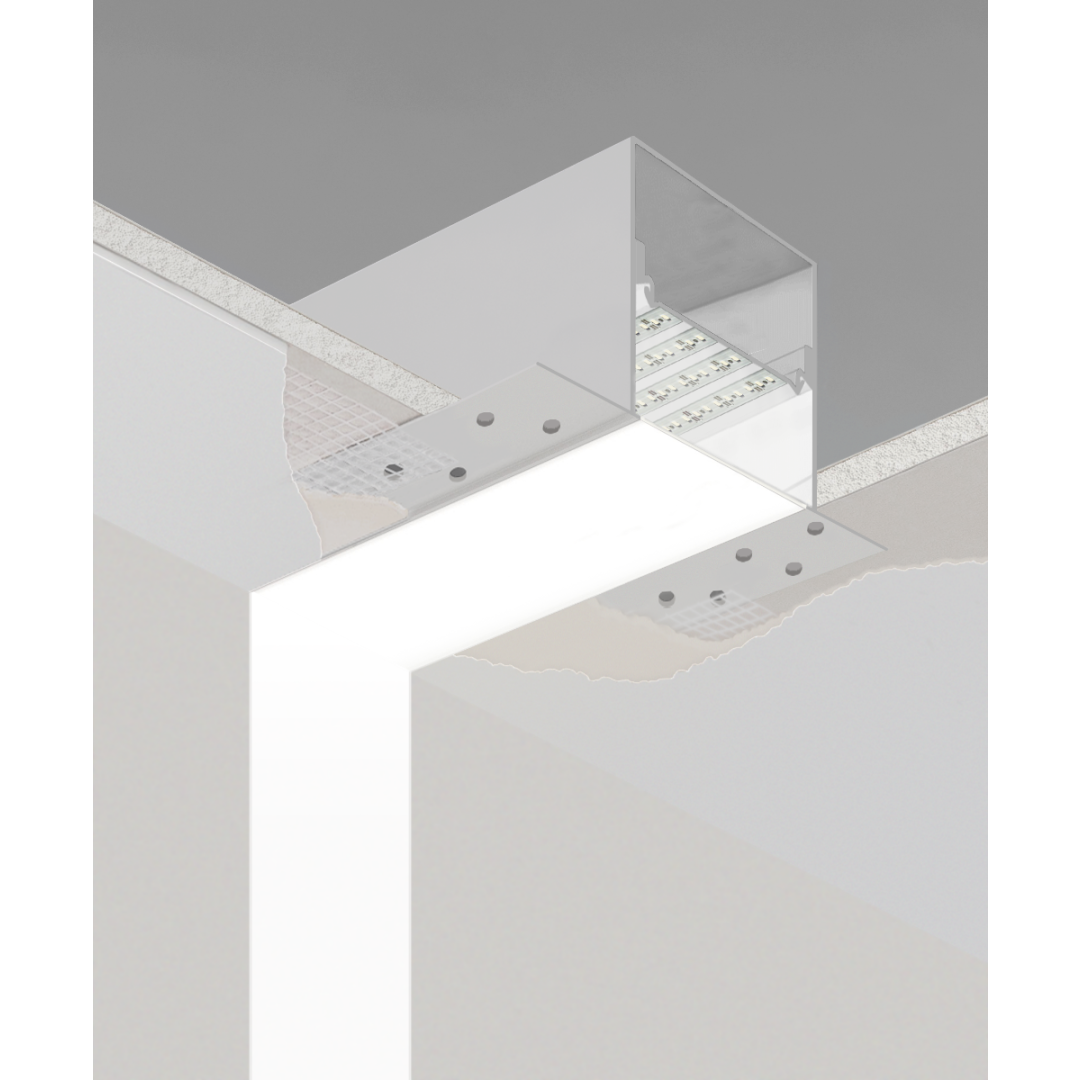 Autonomi mærke Sodavand 4" Ceiling-to-Wall Recessed LED Strip Light – Alcon Lighting 12100-40-R-CW