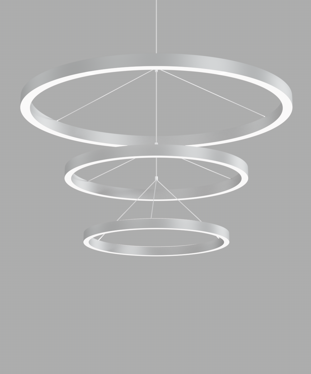 3-Ring LED Uplight and Downlight Chandelier – Alcon Lighting 12281