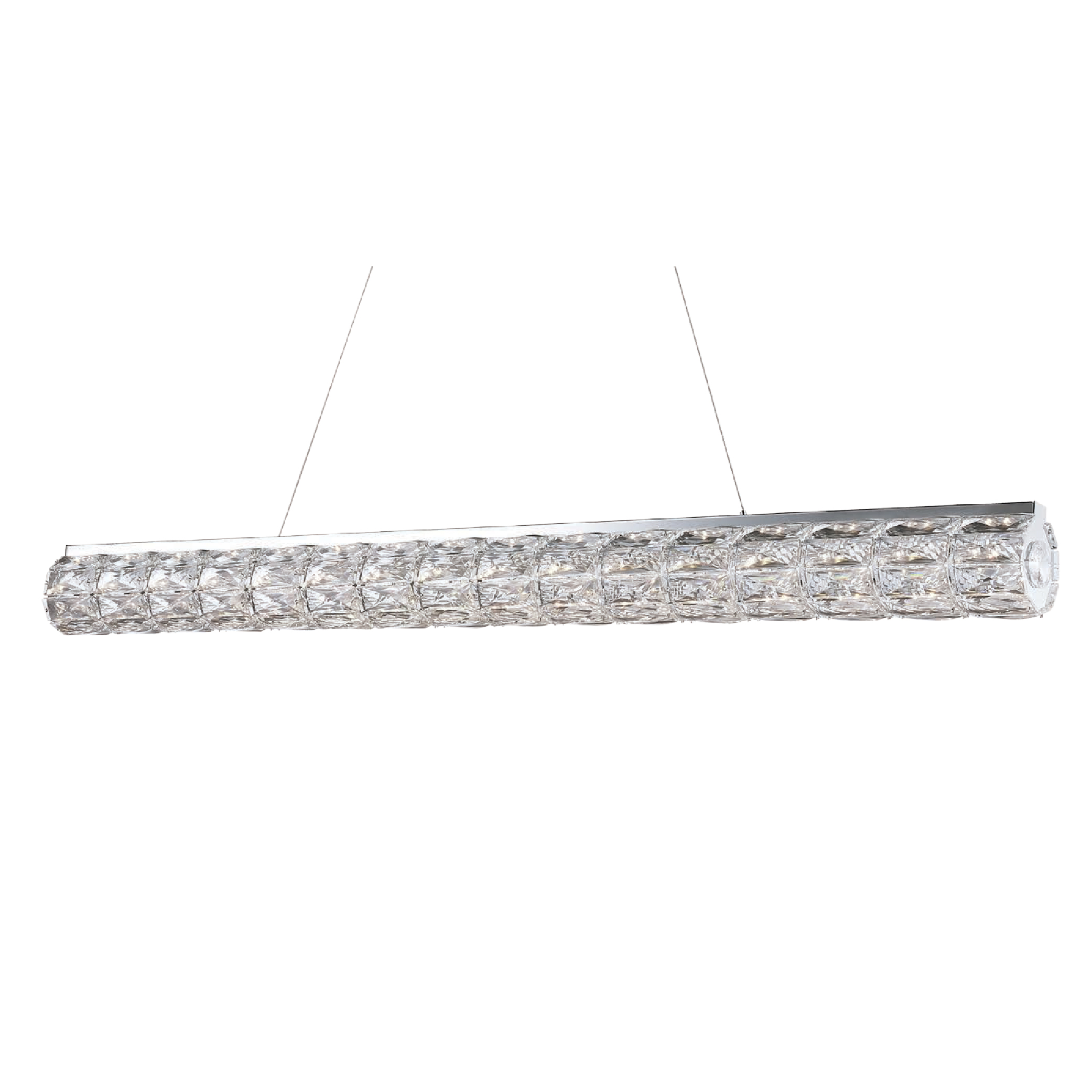 Alcon Lighting 12135 Diamond Cut Crystal Cylinder LED Pendant Mount Lighting Fixture