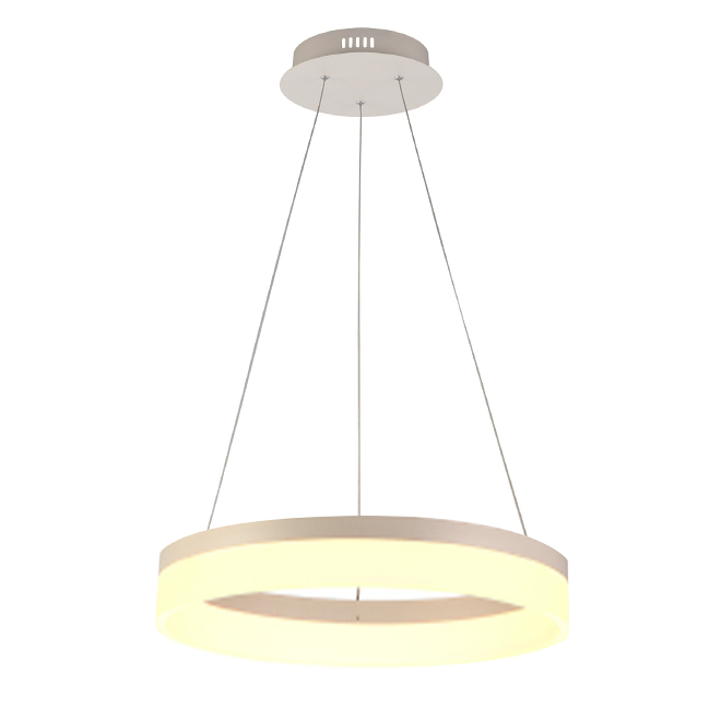 Alcon 12272-1 Architectural LED 1-Tier Ring Chandelier - Bronze - 48 in