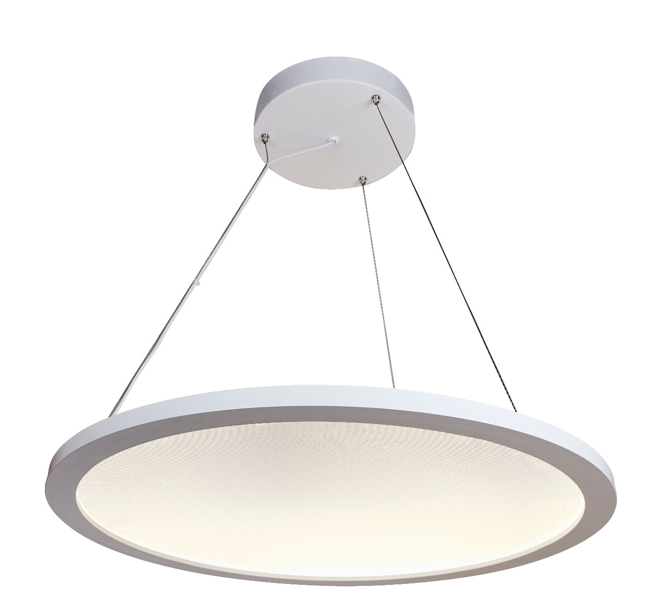 Alcon Lighting 12290 Disk Architectural LED Direct/Indirect Round Suspension Light - 2 Foot